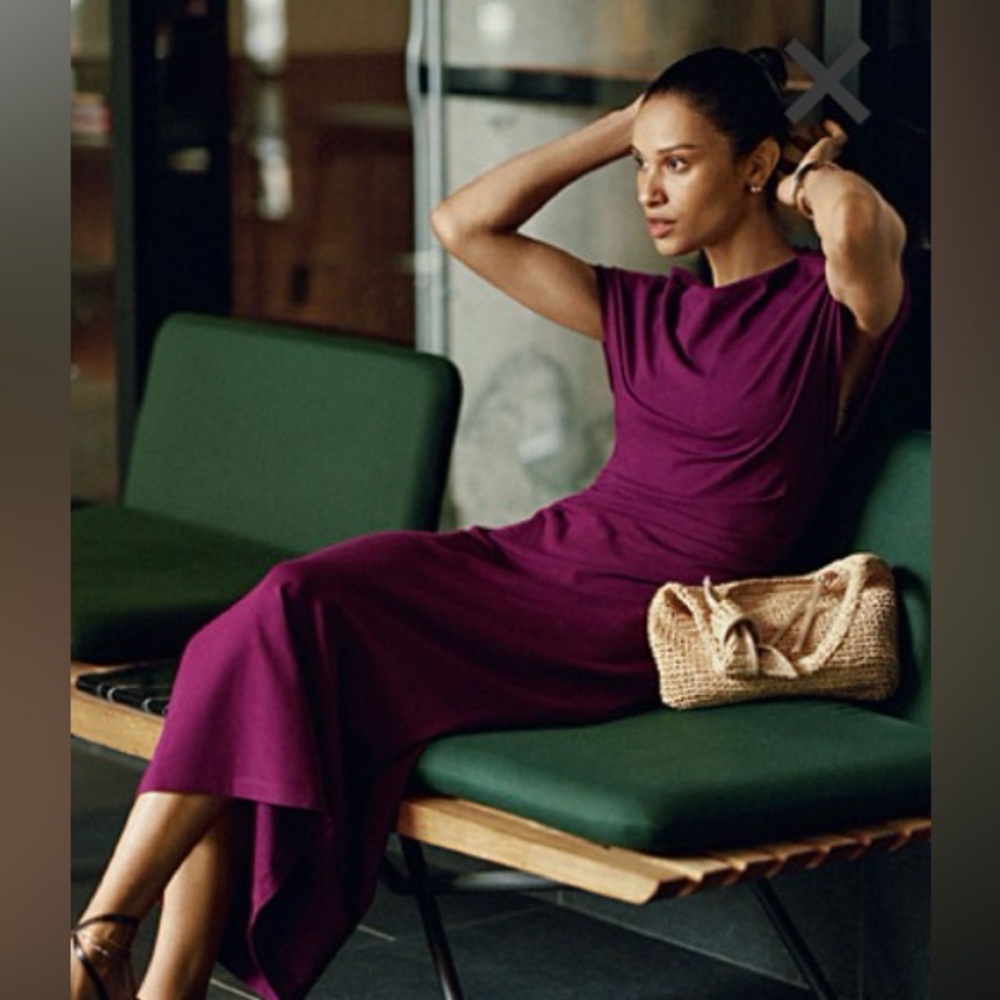 Simons Rich Purple Midi Dress